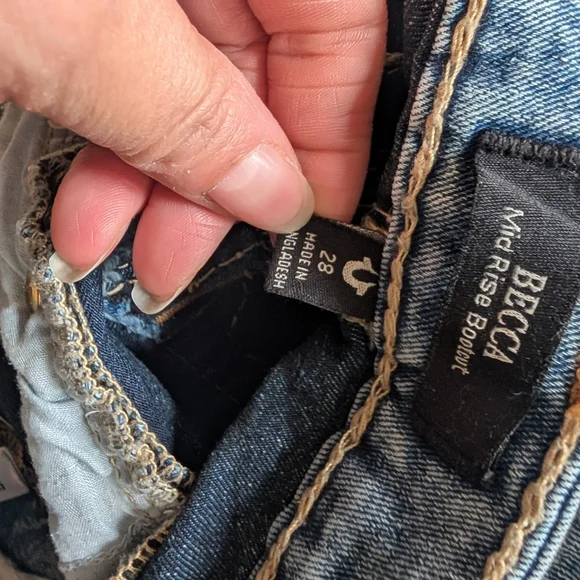 True Religion Women's Boot Cut Jeans - Light Blue - Picture 4 of 7